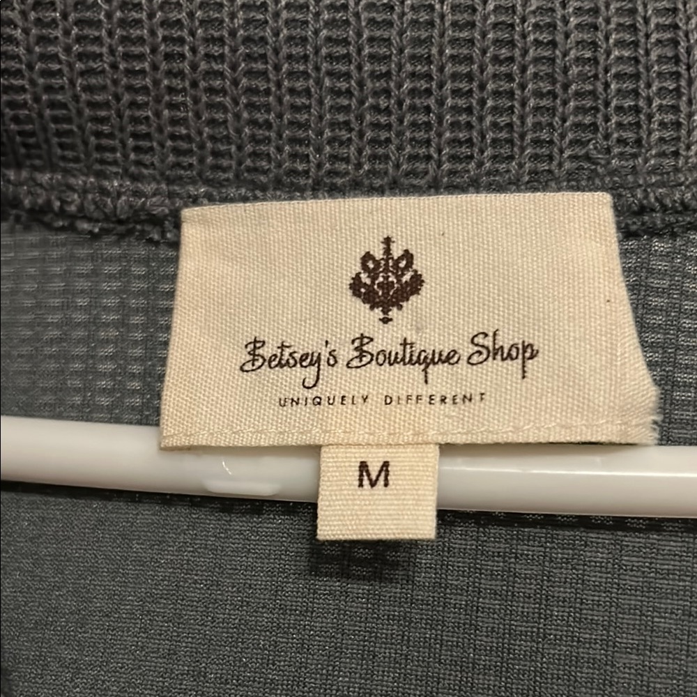 Gray Ribbed Cardigan - Picture 2 of 5
